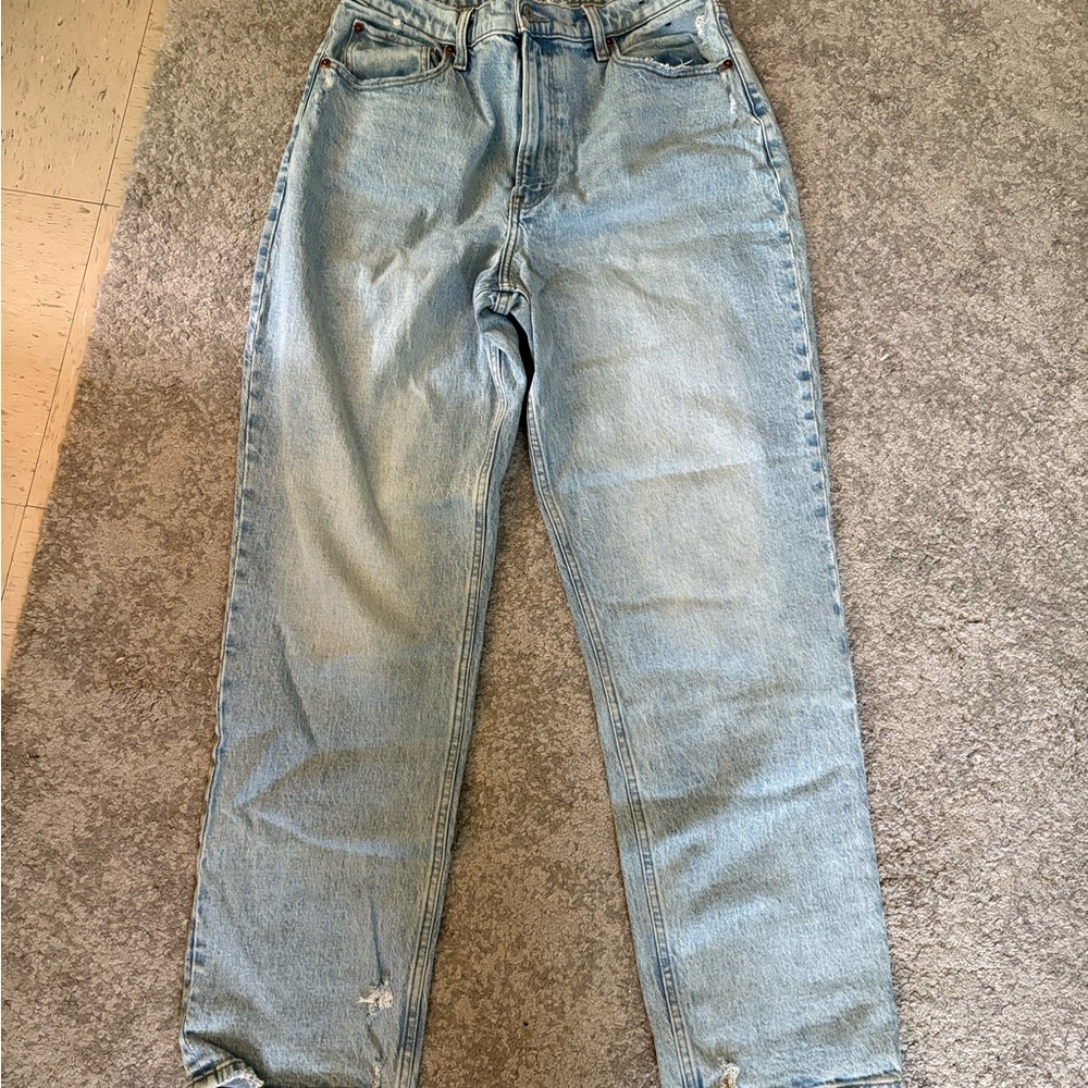 Abercrombie & Fitch Blue Straight Leg Jeans